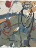 2008, Acryl auf Karton, 42 x 33,5 cm Nur das Gespinst versteht zu leuchten