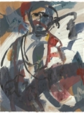2008, Acryl auf Karton, 42 x 33,5 cm Nur das Gespinst versteht zu leuchten