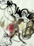 2008, Pastellkreide und Schellack auf Pergamin, 26 x 21,5 cm Die Dinge singen hör ich so gern